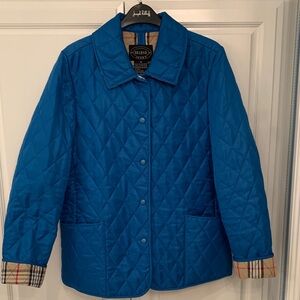 Burberry look quilted jacket